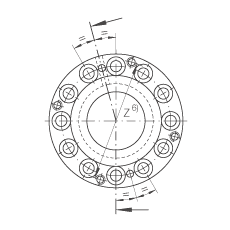 滚针/推力圆柱滚子轴承 ZARF70160-TV, 双列，用于丝杠安装