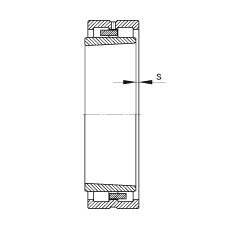 圆柱滚子轴承 NNU4964-S-K-M-SP, 根据 DIN 5412-4 标准的主要尺寸, 非定位轴承, 双列，带锥孔，锥度 1:12 ，可分离, 带保持架，减小的径向内部游隙，限制公差