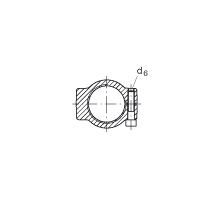 液压杆端轴承 GIHRK70-DO, 根据 DIN ISO 12 240-4 标准，带右旋螺纹夹紧装置，需维护