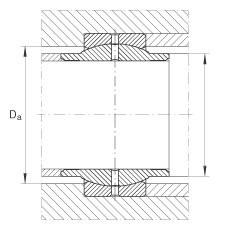 关节轴承 GE125-LO, 根据 DIN ISO 12 240-1 标准，需维护