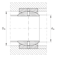 关节轴承 GE76-ZO, 根据 DIN ISO 12 240-1 标准，英制尺寸，需维护