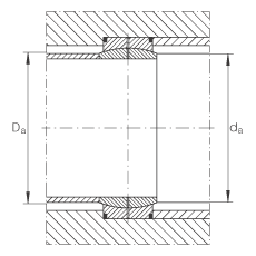 关节轴承 GE15-DO, 根据 DIN ISO 12 240-1 标准，需维护